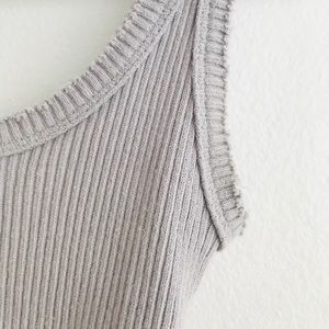 Ribbed Crop Tank Top